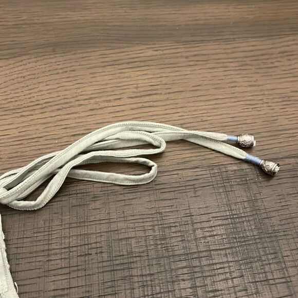 POL Sage Green Lace Tank Top with Keyhole - Picture 9 of 13